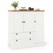 Kitchen Storage Cabinet with 3 Doors 2 Drawers and Adjustable Shelf